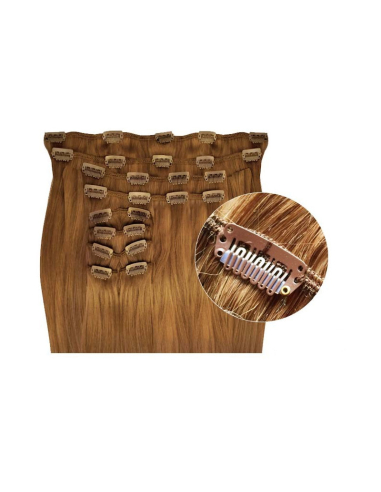 Extension clip capelli sintetici volume extra 50 cm - biondo dorato
