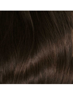 Extension filo invisibile capelli veri Remy hair lisci 50 cm - castano scuro 2