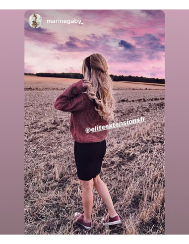 Extension a freddo capelli lisci 63 cm - biondo chiaro