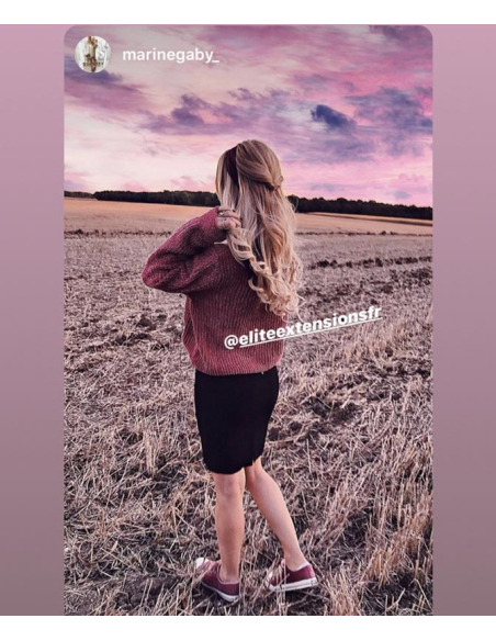 Extension microring capelli lisci 48 cm - biondo chiaro