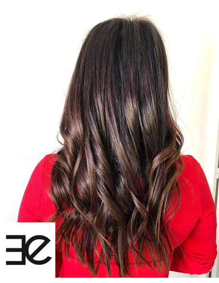 Extension filo invisibile capelli veri Remy hair lisci 50 cm - cioccolato