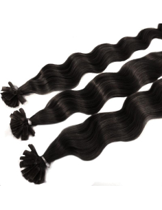 Extension cheratina capelli ricci 50 cm - bruno