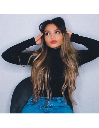 Extensions à chaud blond doré cheveux raides 50 cm 0.85 Gr