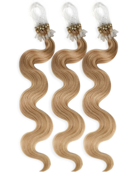 Extension microring capelli mossi 48 cm - biondo dorato