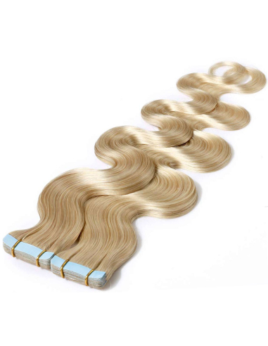 Extension biadesive capelli mossi biondo chiaro 48 cm