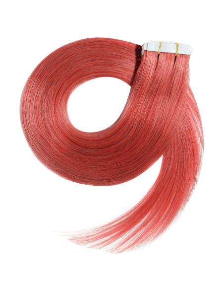 Extension biadesive capelli lisci 50 cm - rosso
