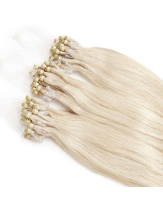 Extension microring capelli lisci 48 cm - biondo polare