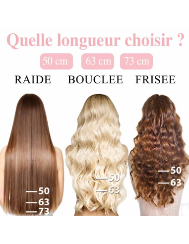 Extension biadesive capelli lisci 50 cm - biondo polare