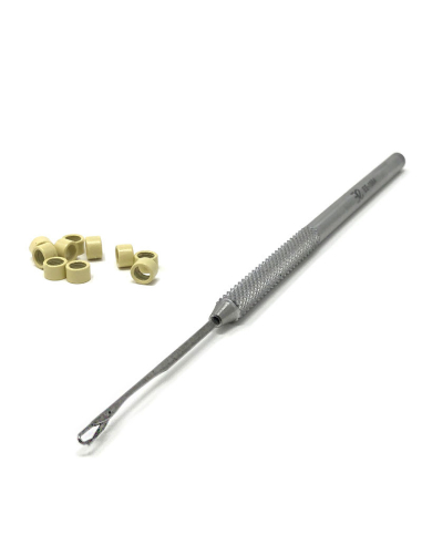 Uncinetto per l'applicazione delle extension