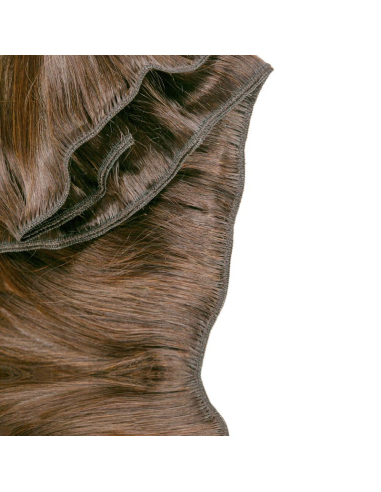 Tessitura capelli veri lisci 50 cm - castano chiaro