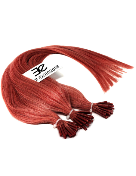 Extension a freddo capelli lisci 50 cm - rosso