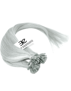 Extension cheratina capelli lisci 50 cm 1 g - grigio argento