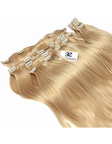 Extension clip volume LUXE 180 g capelli lisci veri 63 cm - biondo