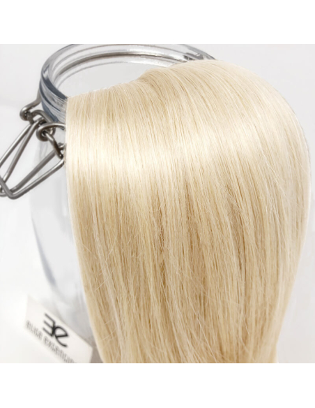 Extension clip volume LUXE 180 g capelli lisci veri 63 cm - biondo platino