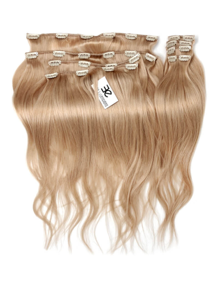 Extension clip volume LUXE 180 g capelli lisci veri 53 cm - biondo dorato
