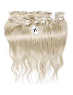 Extension clip volume LUXE 180 g capelli lisci veri 53 cm - biondo polare