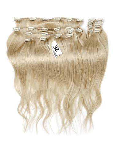 Extension clip volume LUXE 180 g capelli lisci veri 63 cm - biondo chiaro