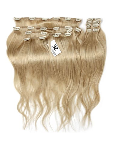 Extension clip volume LUXE 180 g capelli lisci veri 63 cm - biondo cenere