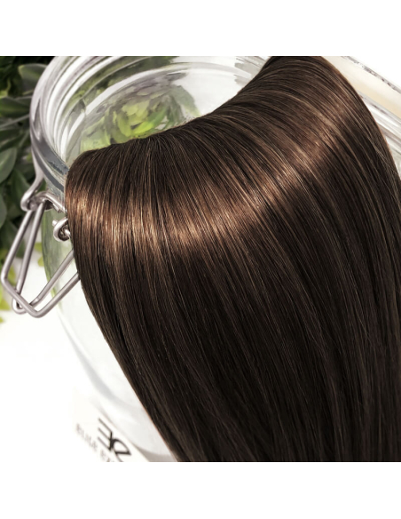 Extension filo invisibile capelli veri Remy hair lisci 50 cm - cioccolato