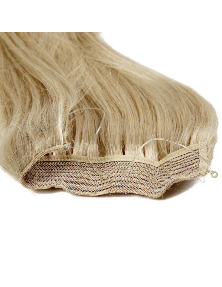 Extension filo invisibile capelli veri Remy hair lisci 50 cm - biondo chiaro