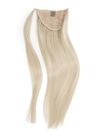 Ponytail biondo platino 50 cm capelli naturali