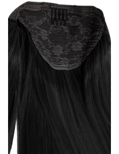 Ponytail nero 50 cm capelli naturali 2