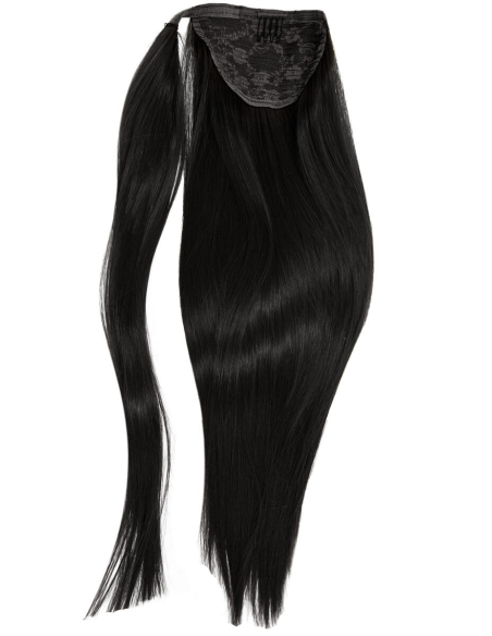 Ponytail nero 50 cm capelli naturali