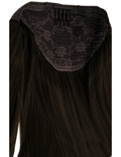 Ponytail capelli sintetici 50 cm - castano scuro 2