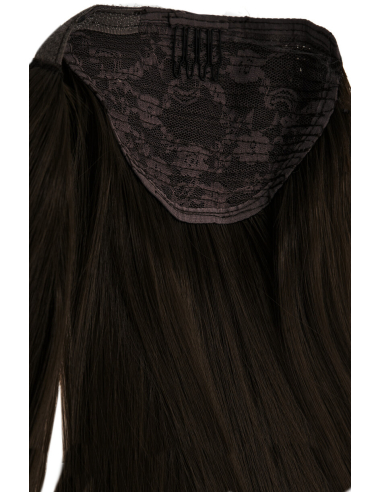 Ponytail capelli sintetici 50 cm - castano scuro