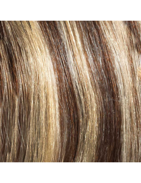 Extensions à chaud châtain méché blond cheveux raides 50 cm 0.85 Gr