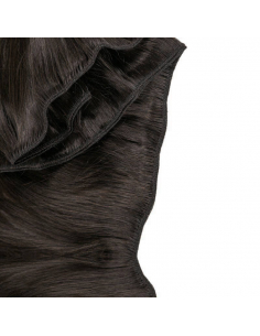 Tessitura capelli veri lisci 63 cm - bruno 2