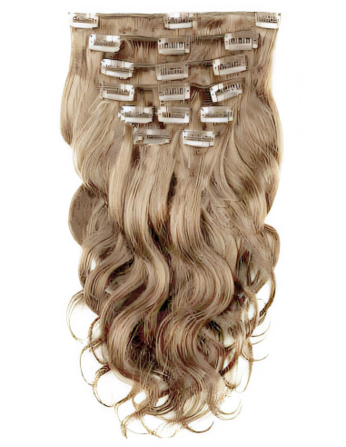 Extension clip capelli mossi 53 cm - biondo dorato