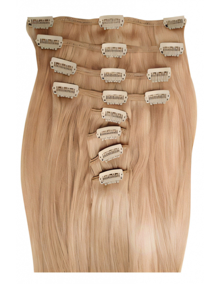 Extension clip capelli lisci 53 cm - biondo dorato
