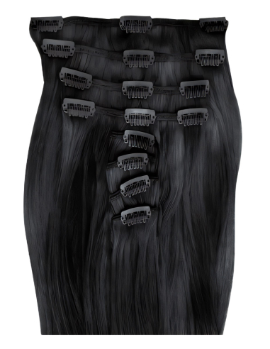 Extension clip capelli lisci 53 cm - nero